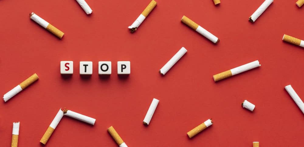 Des cigarettes avec un stop