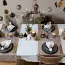3 idées de décoration de table pour un Noël chic