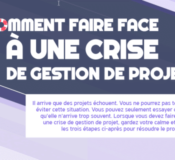 Infographie : comment faire face à une crise de gestion de projet