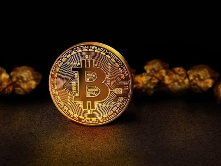 Une pièce de Bitcoin