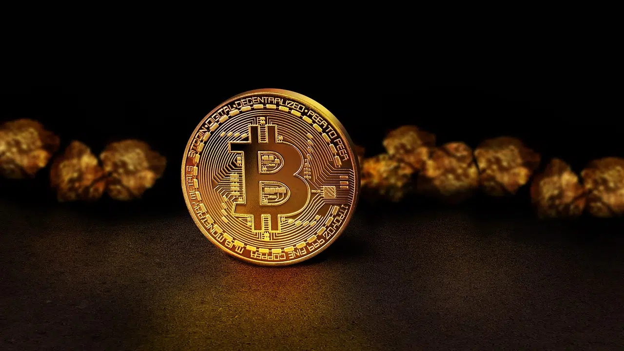 Une pièce de Bitcoin