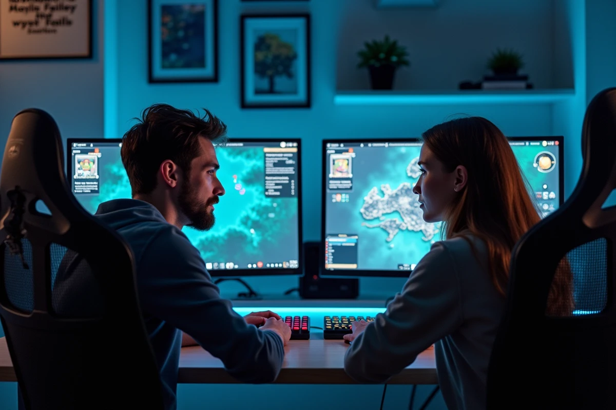 Deux joueurs collaborant pour résoudre la quête bloquante Crise sanitaire dans Dofus ensemble