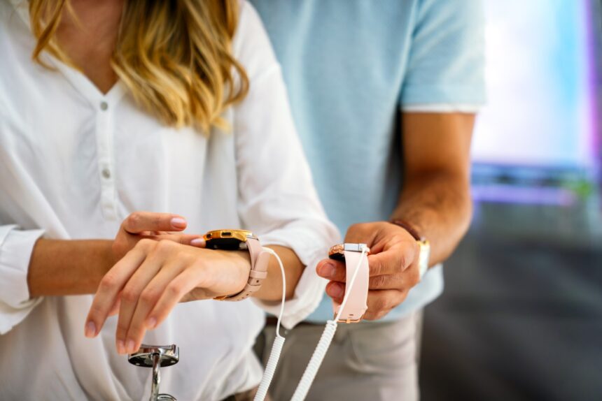 montre connectée avec bracelet interchangeable