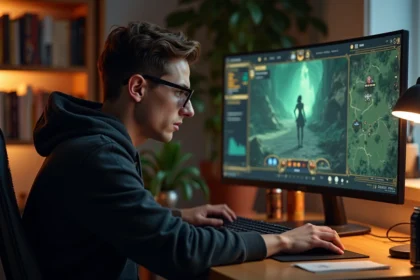 Joueur frustré face à une quête bloquante dans le jeu vidéo Dofus sur son ordinateur de bureau