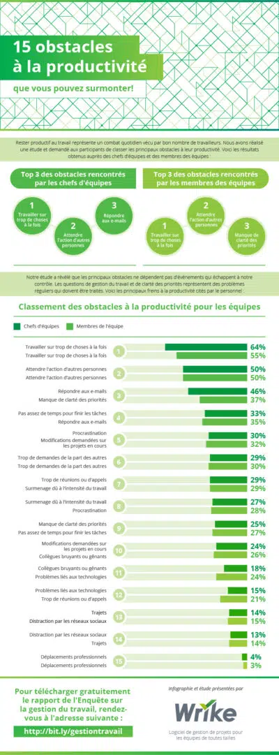 les obstacles à la productivité