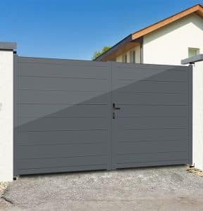 portail aluminium anthracite droit