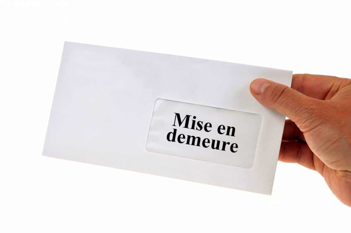 procédure de mise en demeure